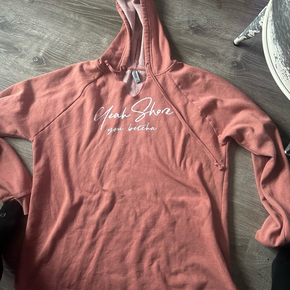 Women's Pink Hoodie Sweater